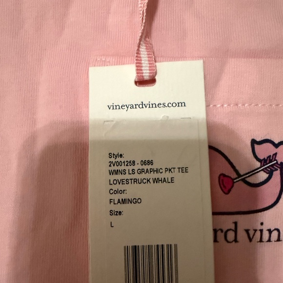 Vineyard Vines Light Pink Long Sleeve Tee - Picture 6 of 6